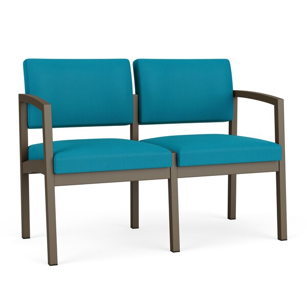 Lesro Lenox 2 Seat Tandem Seating W/ No Center Arm, 43.5 in W 24.5 in L 32 in H LS2101 - main